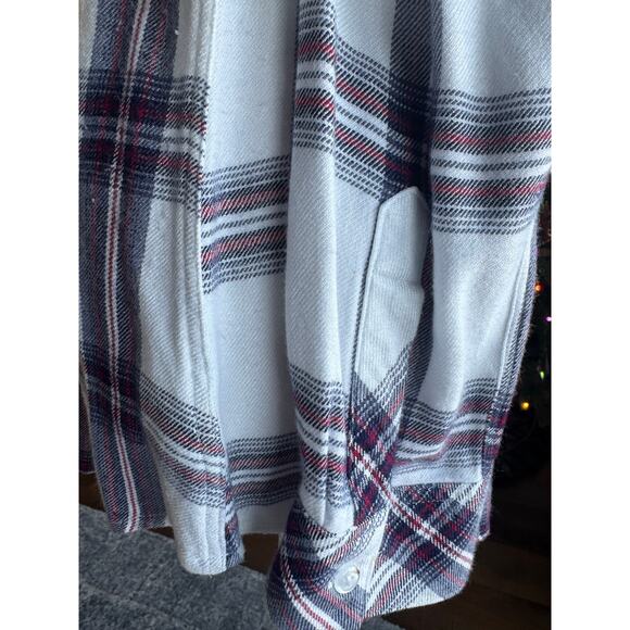 Rails Hunter Plaid Soft Flannel Cream Red Gray Medium Good - Picture 8 of 9